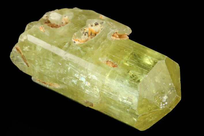 Lustrous Yellow Apatite Crystal - Morocco #82407